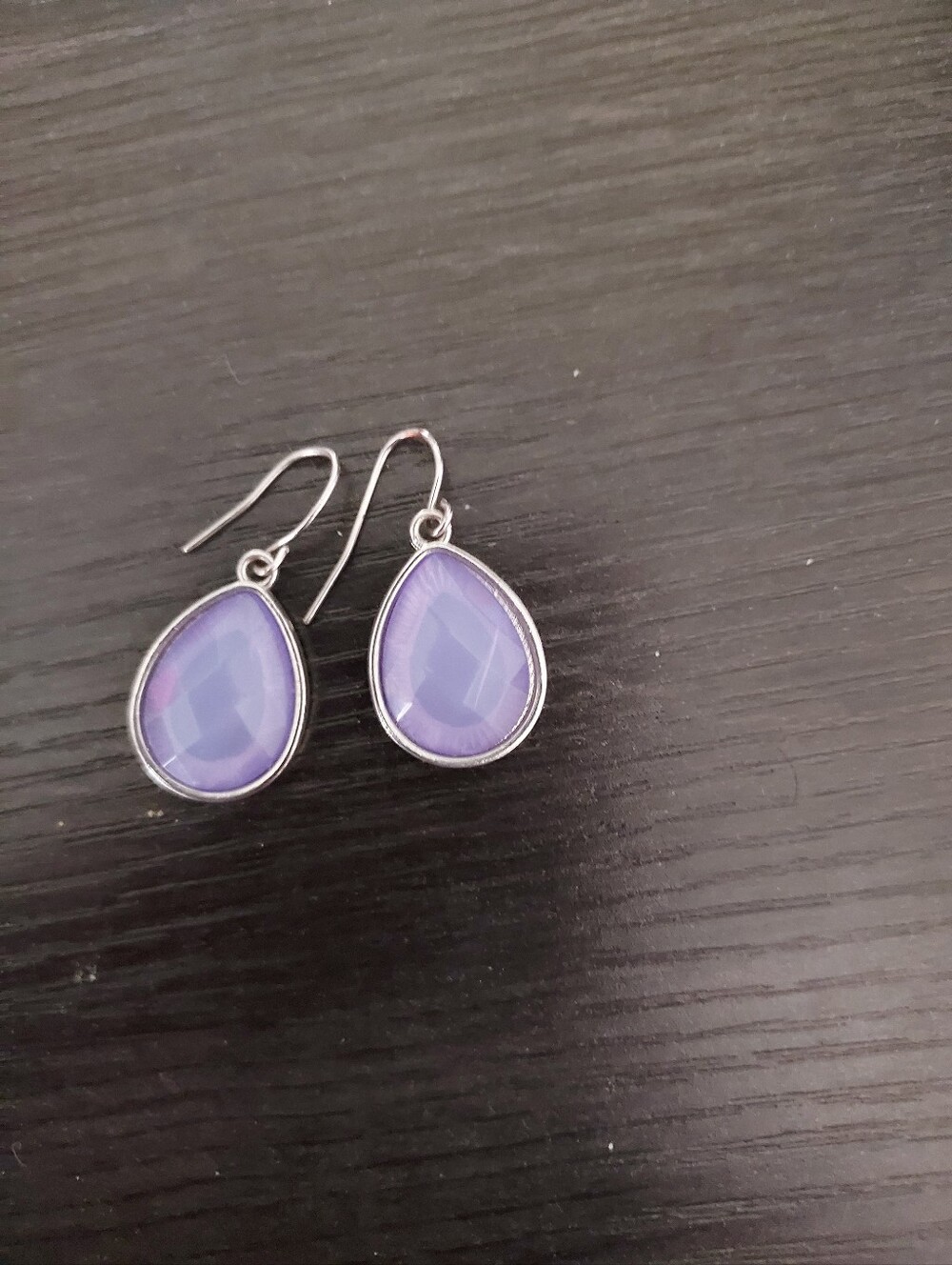 Lavender Teardrop Dangle Earrings - Women Jewelry
